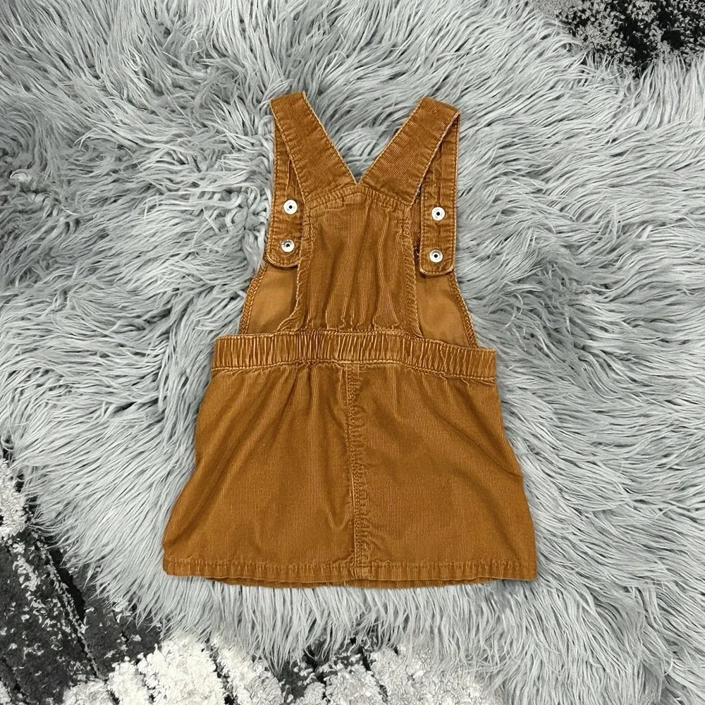 Old Navy Girls Brown Corduroy Skirtall Dress Size 12-18 Month